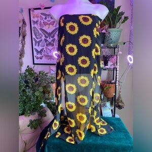 LA hearts sunflower sheer maxi skirt Size medium